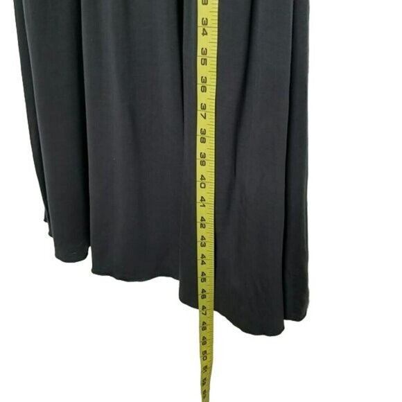 VELVET Flowy silk blend Midi Dress ruched sides Gray Size Medium EUC - Picture 13 of 13